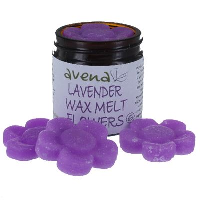 Lavender Wax Melt Flowers Jar of 6